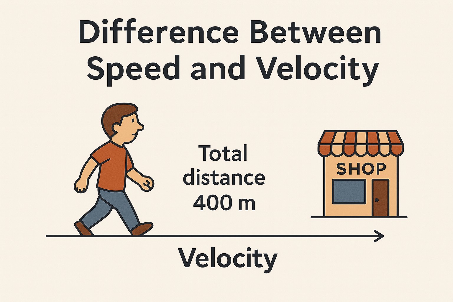 distinguish between speed and velocity