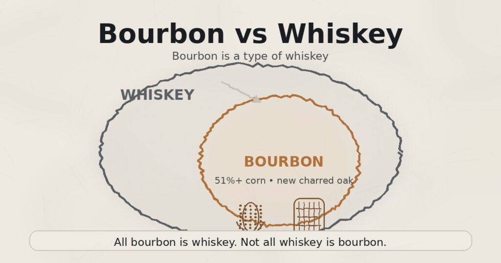 bourbon vs whiskey