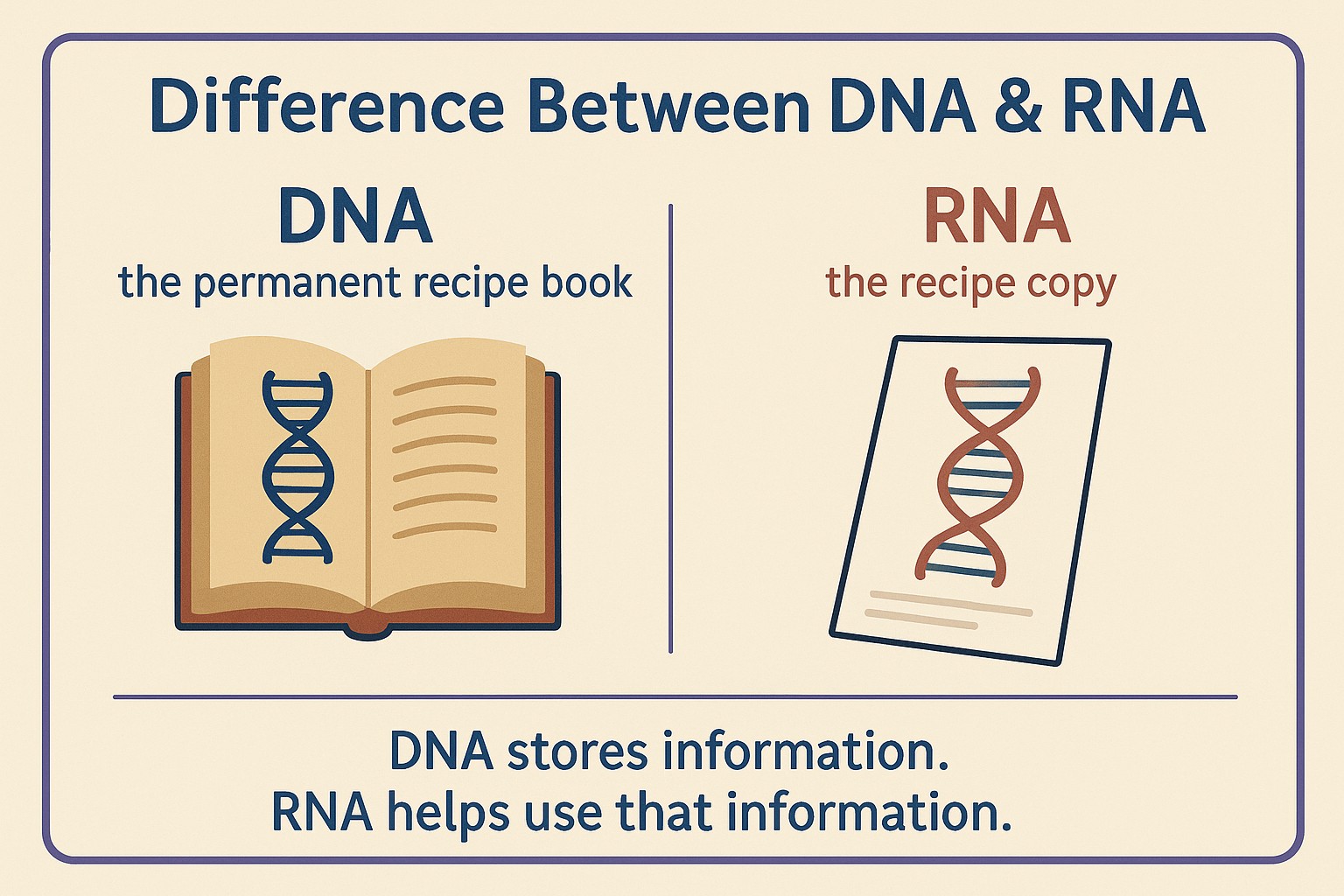 difference between DNA and RNA
