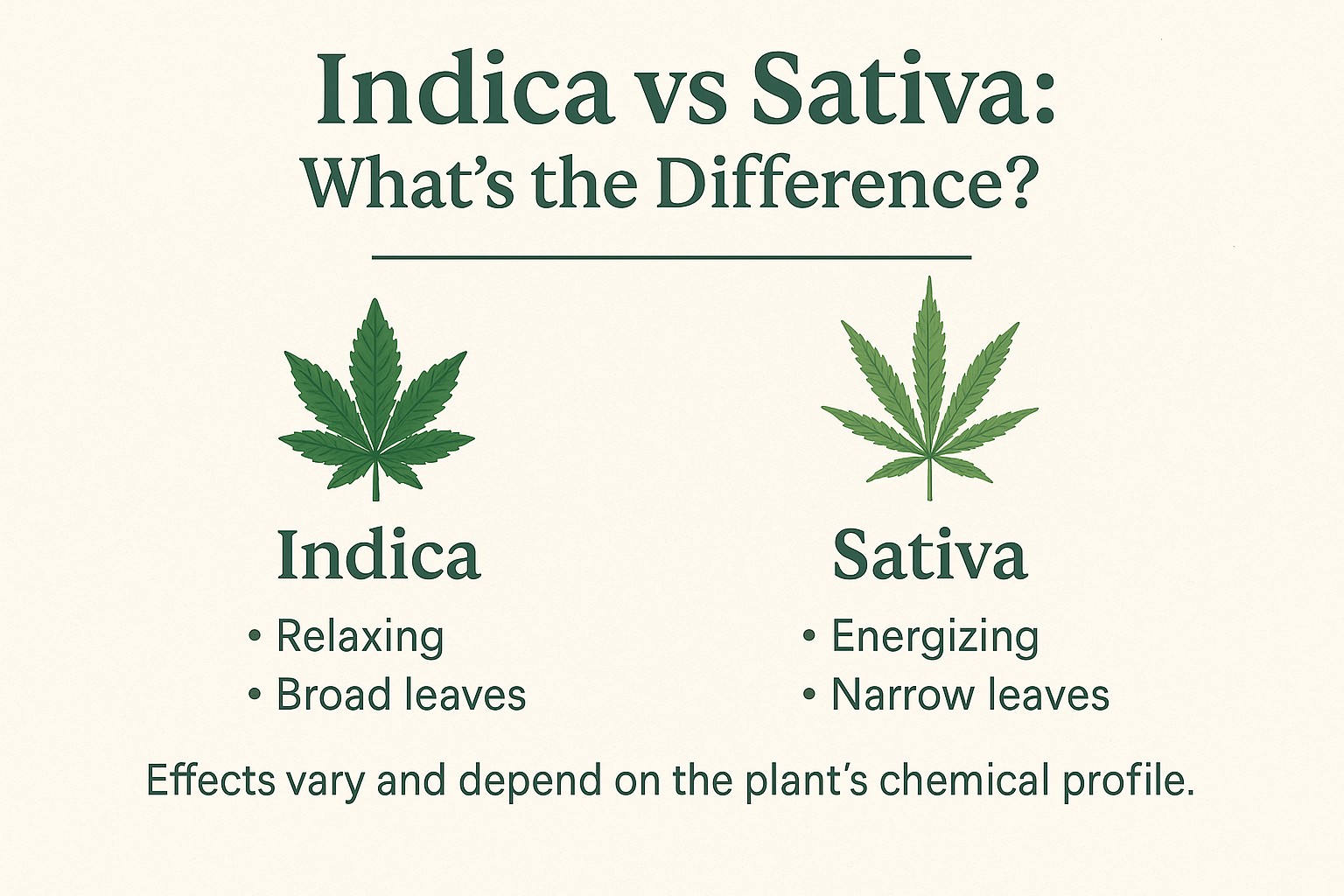indica vs sativa